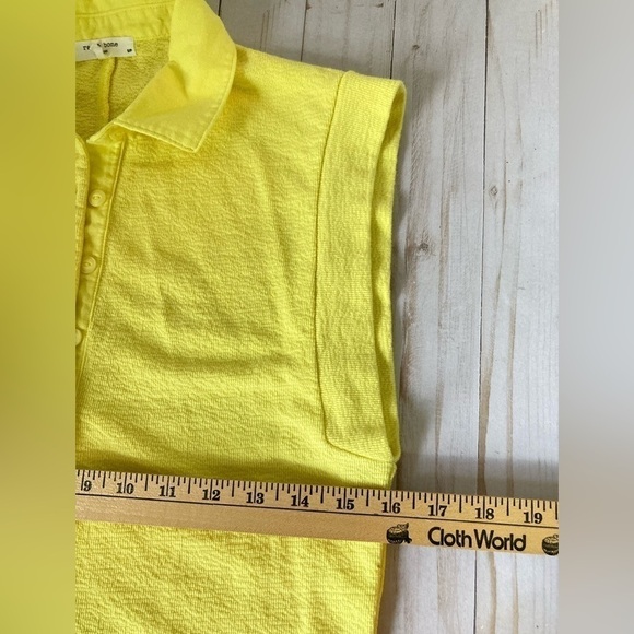 rag & bone Mckenna Cotton yellow top size S - Picture 5 of 7
